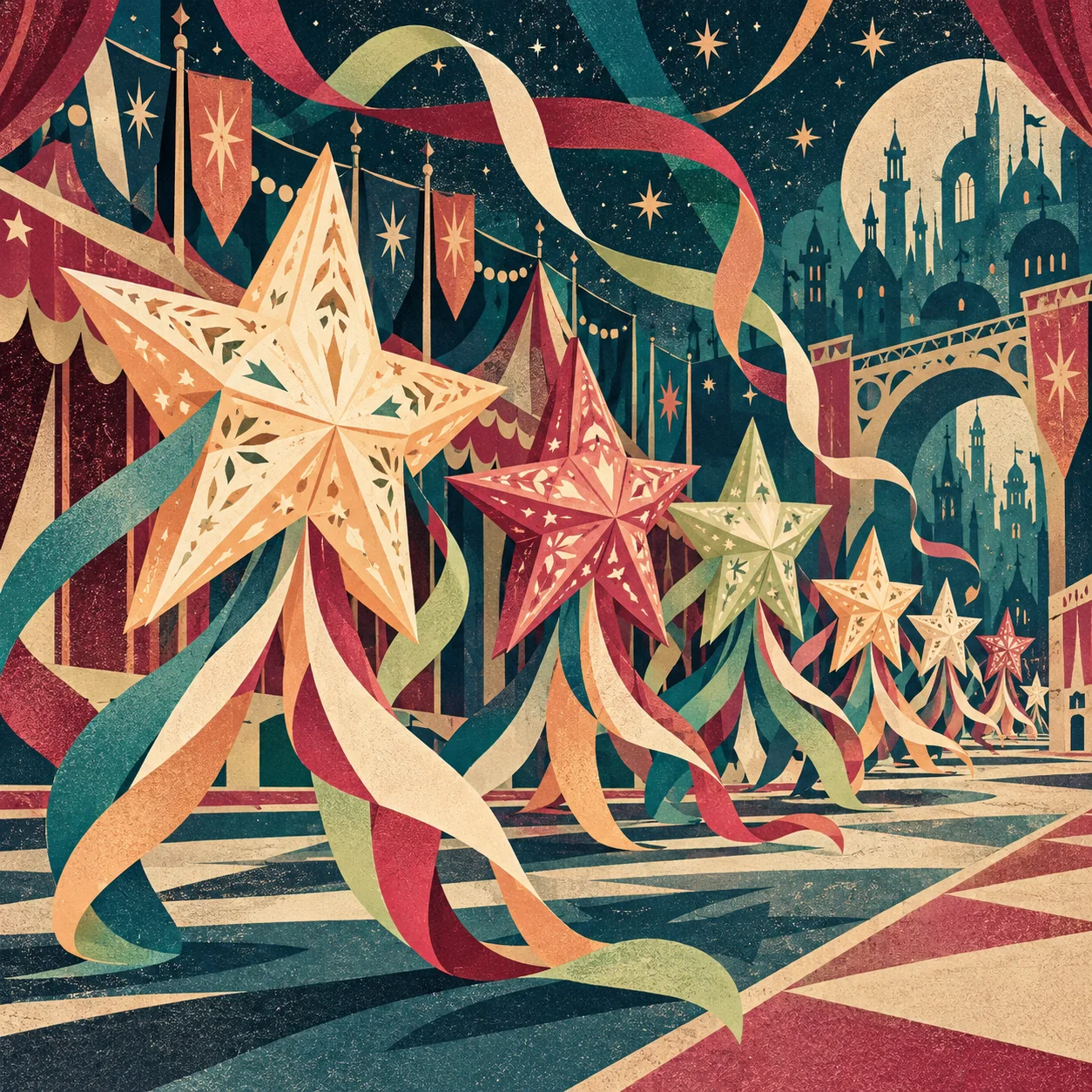 Abstract festival illustration for Book of Wild